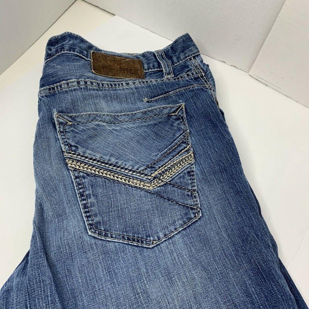 Men’s BKE Buckle Tyler Jeans Straight Leg 36 Reg Denim Boys Blue Pants
